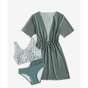 Girls Bath Suit with Matching Komino